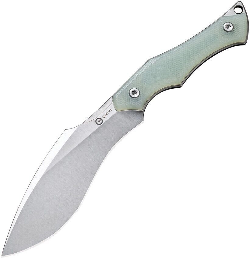 Civivi Vaquita II Neck Knife - Compact Fixed Blade with Jade G10 Handle, Model C047C-2