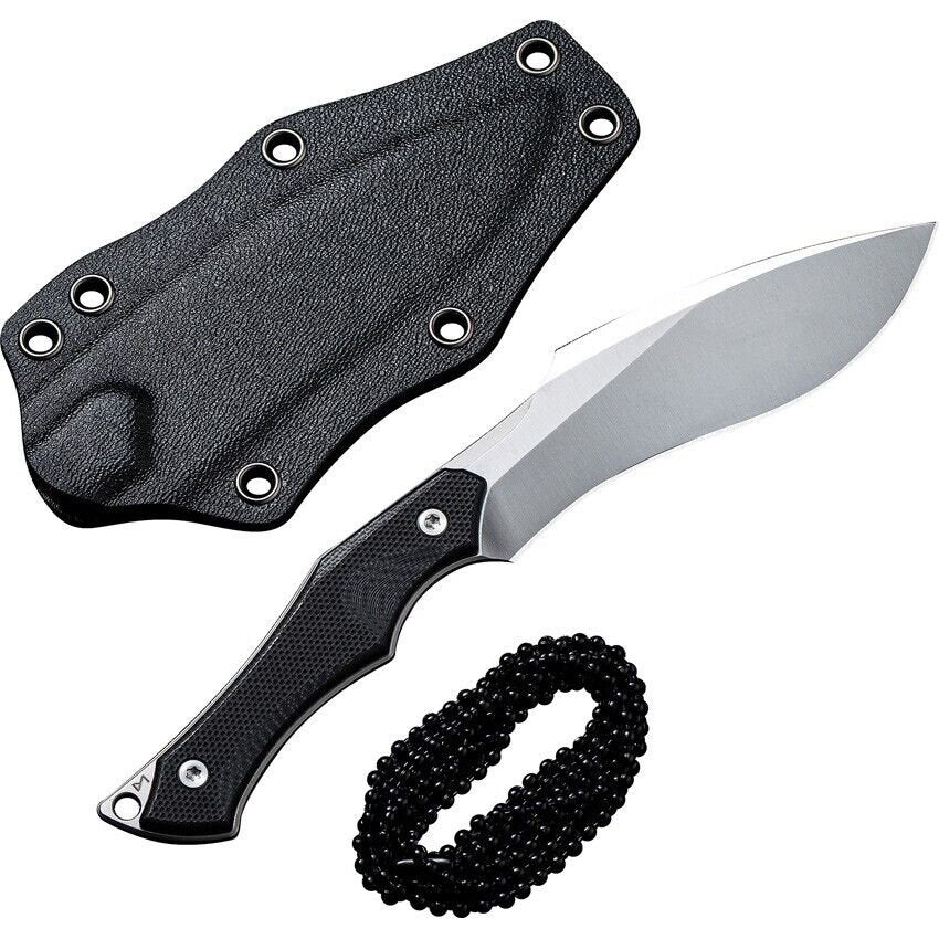 Civivi Vaquita II Neck Knife - Compact Fixed Blade with Black G10 Handle, Model C047C-1