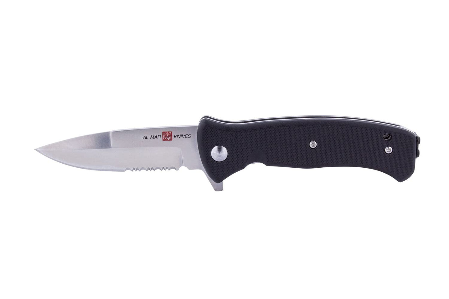 Al Mar (AMK2201) Mini SERE 2020 - 3" Linerlock Assisted Opening | Black | Folding Pocket Knife