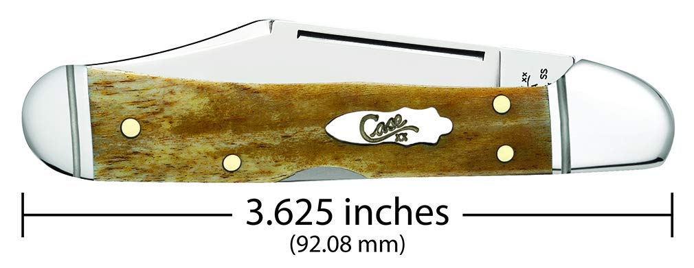 CASE XX Pocket Knife Smooth Antique Bone Mini Copperlock Item #58186 - (61...