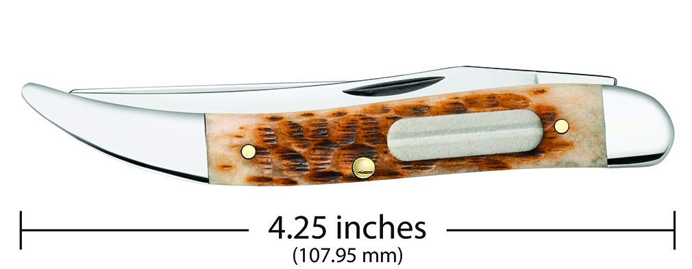 CASE XX Pocket Knife Fishing Knife Amber Jig Bone Item #10726 - (620094F S...