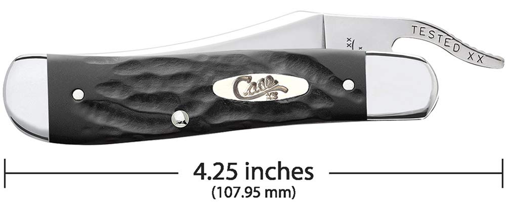 CASE XX WR Pocket Knife Rough Black Jigged Synthetic Russlock Item #18224 - (...