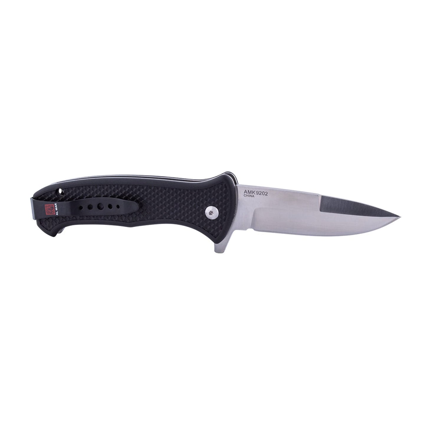 Sunex AMK9202 Knife 40ths Llsa D2 58hrc Satin 3.6in Trad Glnylon 40th Black