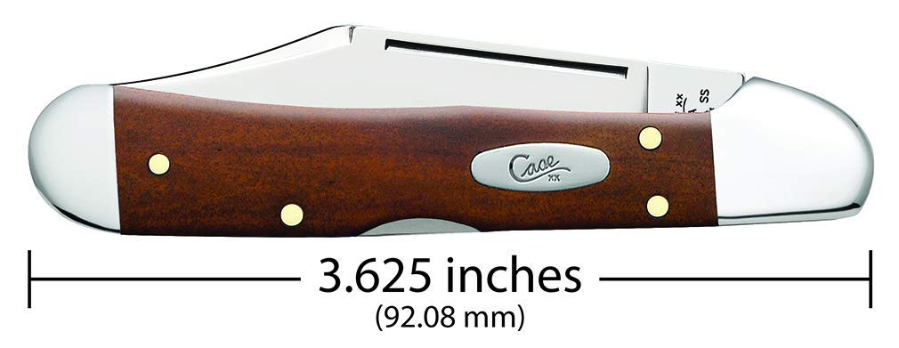 CASE XX Pocket Knife Chestnut Smooth Bone Mini Copperlock Item #28704 - (6...