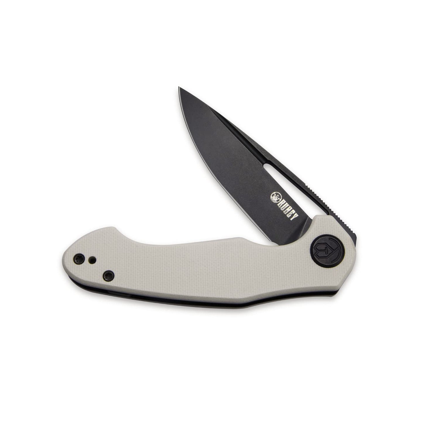 Kubey Dugu Outdoor Folding Knife - 2.91" 14C28N Sandvik Blade, G10 Handle