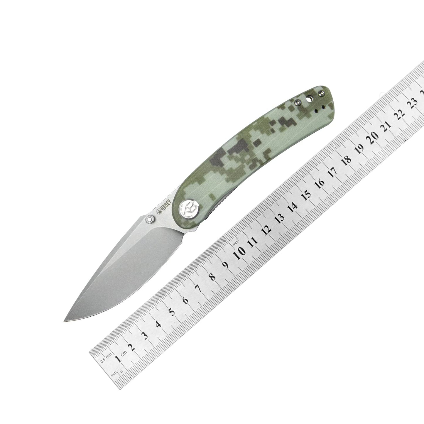 KUBEY Momentum KU344K Everyday Carry Pocket Knife, 3.43-Inch D2 Blade G10 Han...