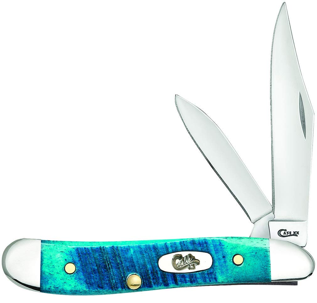 Case XX Pocket Knife Peanut - Caribbean Blue Jig Bone, Item #25596 - (6220 SS)