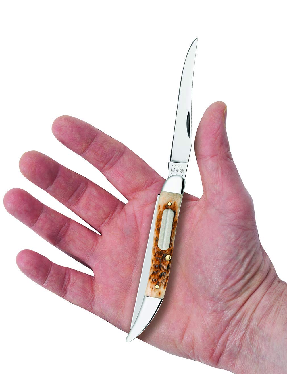 CASE XX Pocket Knife Fishing Knife Amber Jig Bone Item #10726 - (620094F S...