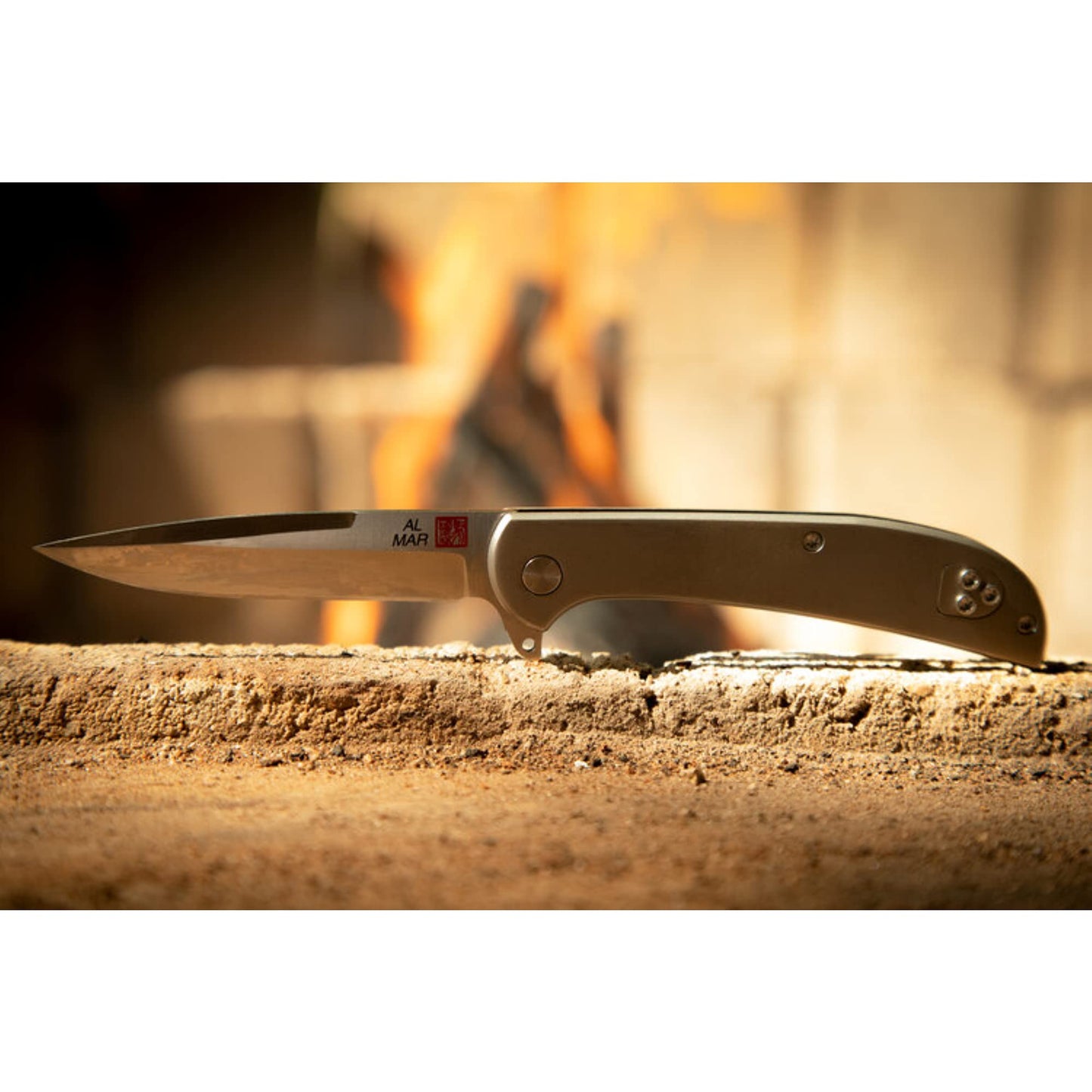 Al Mar (AMK4112) Ultralight Hawk Framelock - 2.75" Blade | Titanium Handle | Folding Pocket Knife