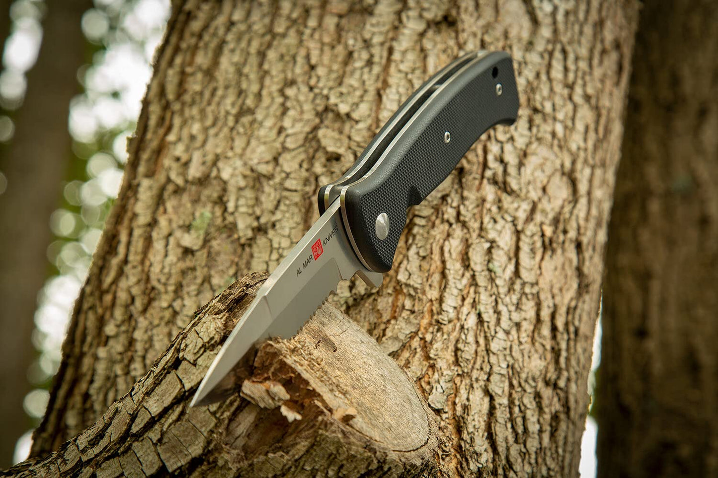 Al Mar (AMK2201) Mini SERE 2020 - 3" Linerlock Assisted Opening | Black | Folding Pocket Knife