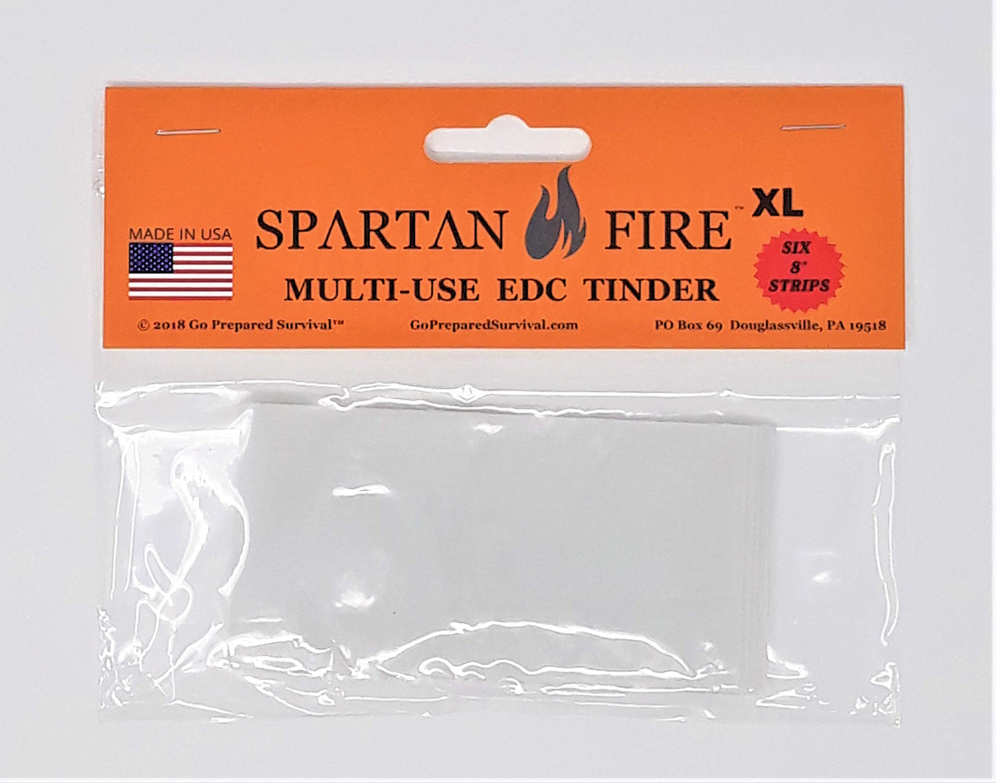 GOP679 Spartan Fire XL Multi-Use Tinder, Go Prepared Survival