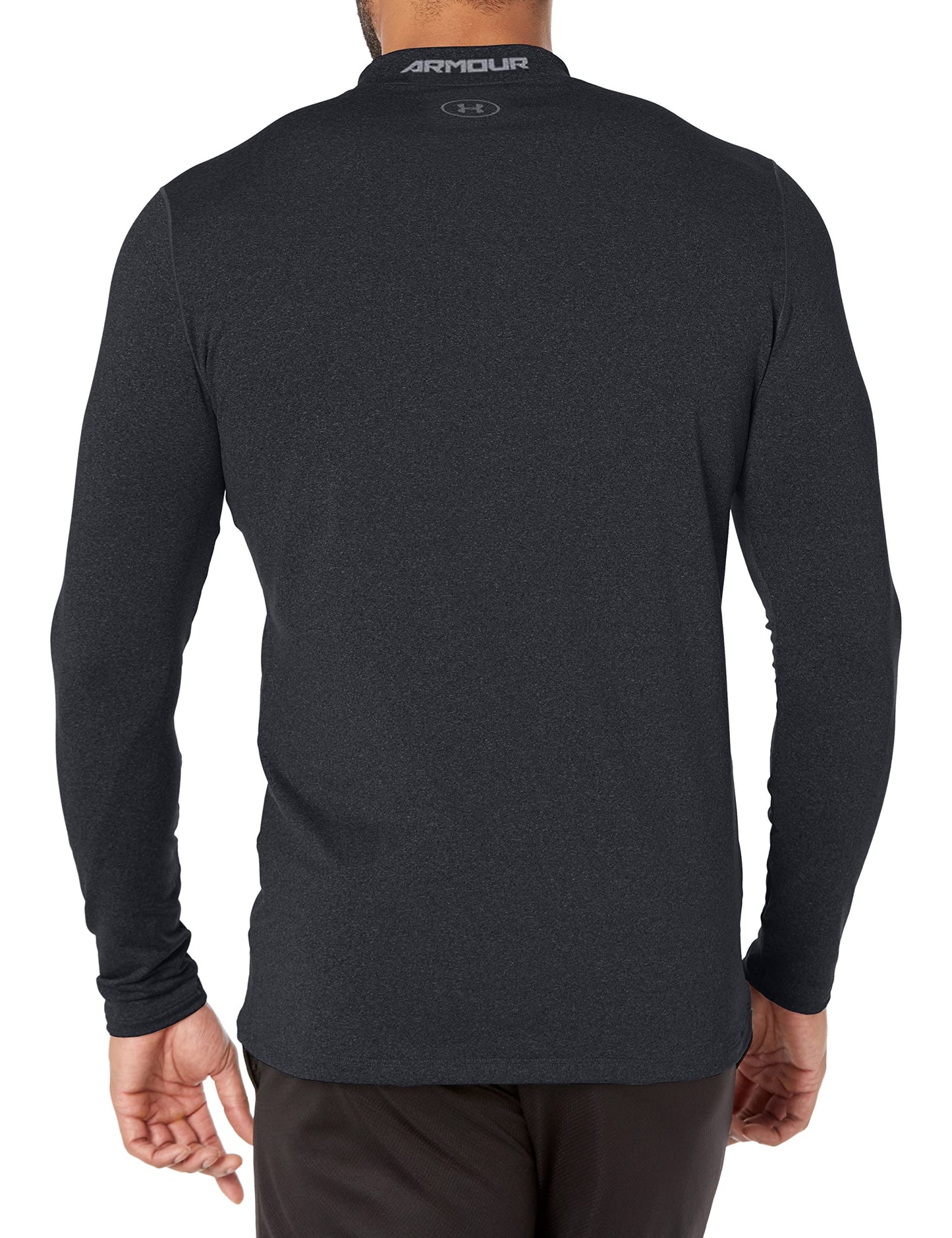 Under Armour Men's ColdGear Armour Fitted Mock Long-Sleeve T-Shirt , Black