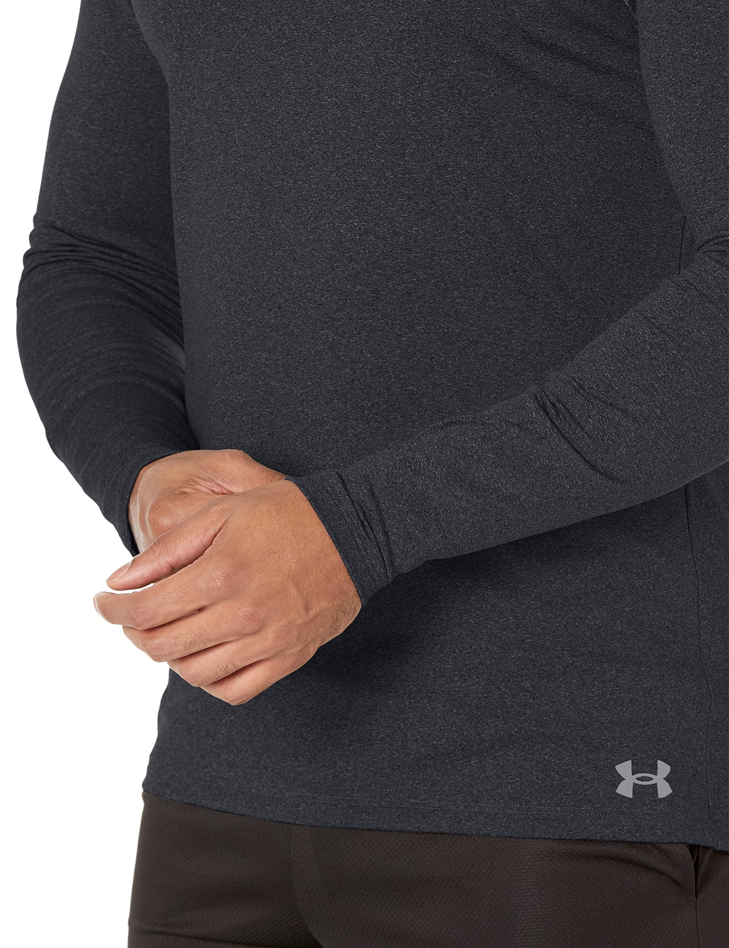 Under Armour Men's ColdGear Armour Fitted Mock Long-Sleeve T-Shirt , Black